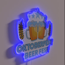 Charger l&#39;image dans la galerie, Vibrant RGB neon decoration for Oktoberfest themed bars and homes.