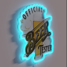 Charger l&#39;image dans la galerie, Official Beer Taster Certification Badge in RGB Neon Sign