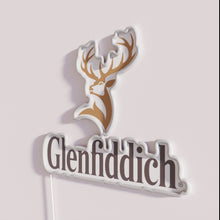 Charger l&#39;image dans la galerie, Official Glenfiddich whiskey merchandise colorful classic LED neon bar sign