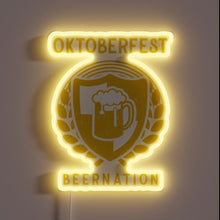 Charger l&#39;image dans la galerie, Add festive ambiance with this glowing Oktoberfest beer nation light.
