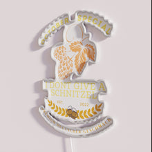 Charger l&#39;image dans la galerie, Vibrant Oktoberfest themed neon sign with edible pun humor accents.