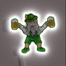 Charger l&#39;image dans la galerie, Vibrant German-inspired LED sign for festive beer enthusiast decor.