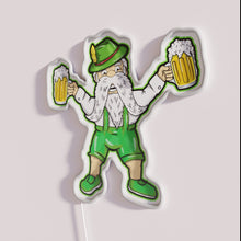 Charger l&#39;image dans la galerie, Vibrant RGB illuminated Oktoberfest themed neon beer lover decorative wall decor