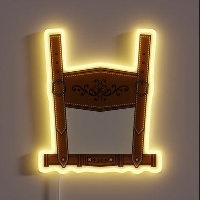 Electrically illuminated German-inspired neon sign for Oktoberfest celebrations in style.