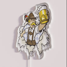 Charger l&#39;image dans la galerie, Colorful Oktoberfest celebration decor with customizable RGB neon lighting accents