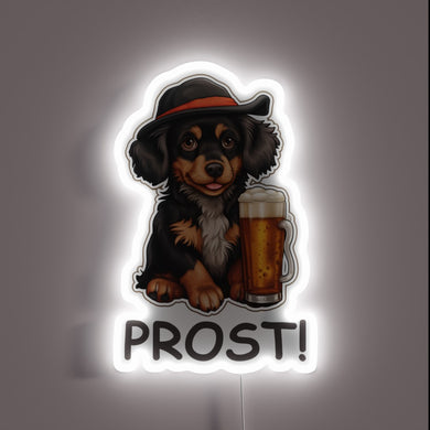 Brighten your beer garden with this vibrant Oktoberfest Prost lighting.