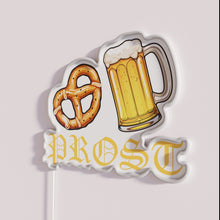 Charger l&#39;image dans la galerie, Color-changing Oktoberfest neon bar decor with German-inspired Prost lighting design.