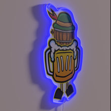 Charger l&#39;image dans la galerie, Glowing Beer Festival Decor - Traditional German Style Wall Sign