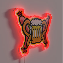 Charger l&#39;image dans la galerie, Traditional German Oktoberfest Celebration Vibes with Bright Colorful Neon Accents