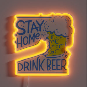 Stay Home, Celebrate Oktoberfest in Quarantine with Colorful Neon Sign