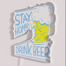 Charger l&#39;image dans la galerie, Colorful COVID Quarantine Stay Home Oktoberfest Neon Sign for Decor