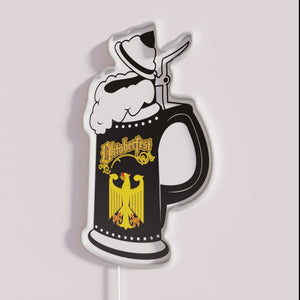Add a vibrant Oktoberfest party ambiance with this stein sign
