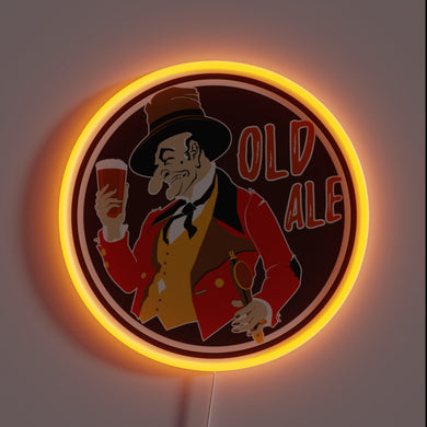 Eye-catching retro-style LED sign for beer enthusiasts and bars.