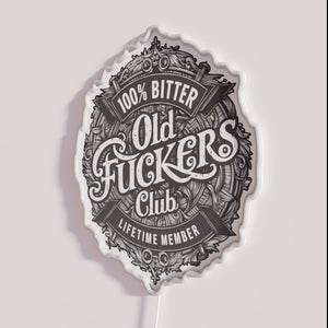 Vintage Retro Bar Decor RGB Neon Sign for Old Men