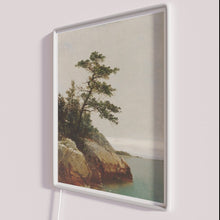 Charger l&#39;image dans la galerie, Vintage wooden aesthetic illuminated with vibrant multi-color RGB lighting accents.