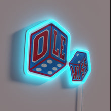 Charger l&#39;image dans la galerie, Vibrant Rebel-themed Neon Sign for College Football Fans&#39; Walls Decor.