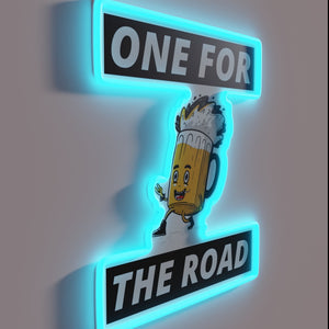 Unique Australian phrase decor with colorful glow effect ambiance