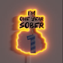 Charger l&#39;image dans la galerie, Recovery milestone celebration, one year sober in radiant glow.