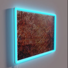 Charger l&#39;image dans la galerie, Vintage vibe crushed glass neon orange grapefruit color wall decor