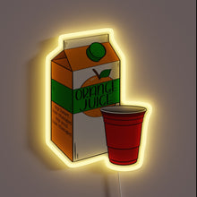 Charger l&#39;image dans la galerie, Electric orange glow illuminates with vibrant full-color LED signage display.