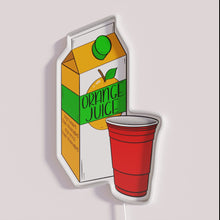 Charger l&#39;image dans la galerie, Bright Orange Juice Colorful Neon Sign For Modern Kitchen Decorations