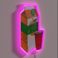 Charger l&#39;image dans la galerie, Bright Orange Juice RGB Neon Sign for Modern Kitchen Decor