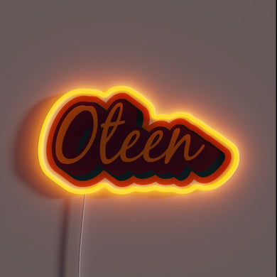 Neon sign featuring RGB colors in the spirit of Asheville.