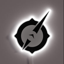Charger l&#39;image dans la galerie, This neon sign features the bold, sharp-edged logo of *Outriders*, illuminated in crisp white — a sleek and powerful homage to the intense, sci-fi world of the game. Perfect for any gaming setup or fan cave.