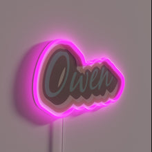 Charger l&#39;image dans la galerie, Personalized custom name town with vibrant color RGB effect lighting
