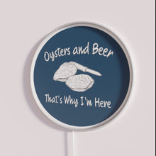 Charger l&#39;image dans la galerie, Neon Bar Sign Oysters and Beer Themed Decorative Wall Accent