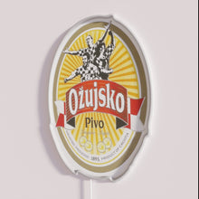 Charger l&#39;image dans la galerie, Vibrant Neon Sign Ozujsko Pivo Croatia Lager Beer Active Illumination