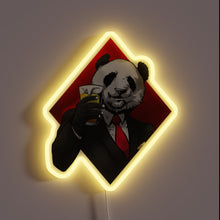Charger l&#39;image dans la galerie, Add fun ambiance with this RGB panda beer decor light.