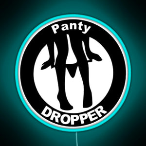 Panty Dropper RGB neon sign lightblue 
