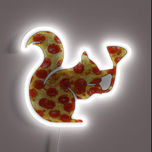 Charger l&#39;image dans la galerie, Vibrant RGB Neon Sign Featuring A Pizza Loving Squirrel