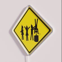 Charger l&#39;image dans la galerie, Vibrant neon party decoration road signs with colorful RGB lighting