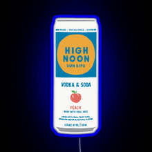 Charger l&#39;image dans la galerie, Peach High Noon RGB neon sign blue