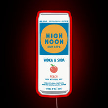 Charger l&#39;image dans la galerie, Peach High Noon RGB neon sign red