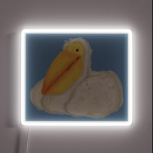 Charger l&#39;image dans la galerie, Eye-catching Pelican Logo in Vibrant Full Color RGB Neon Glow