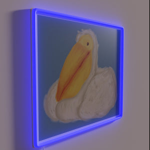 Add a touch of coastal charm with vibrant pelican lighting.
