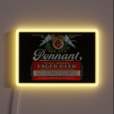 RGB Neon Sign for Pennant Lager Beer Branding Ambiance