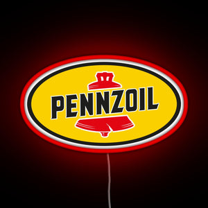 Pennzoil old logo RGB neon sign red