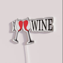 Charger l&#39;image dans la galerie, Neon wine bar decor lighting perfect gift for wine enthusiasts everywhere.