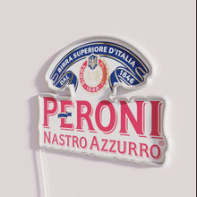 Charger l&#39;image dans la galerie, Peroni Nastro Azzurro Italian Beer Brand Identity Neon Sign Decor