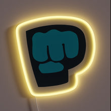 Charger l&#39;image dans la galerie, PewDiePie&#39;s iconic brofist — now lit as a neon sign for true fans.