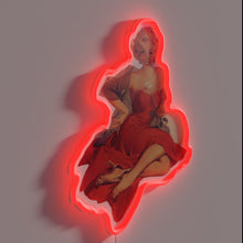 Charger l&#39;image dans la galerie, Bold, eye-catching wall decoration with vibrant RGB LED lighting effect.