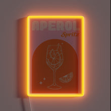 Charger l&#39;image dans la galerie, Vibrant pink glow of a signature Italian summer cocktail sign.