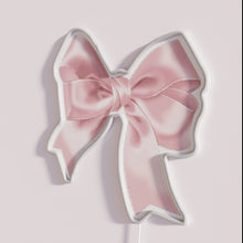 Charger l&#39;image dans la galerie, Vibrant pink bow neon sign adds pop to any space