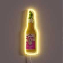 Charger l&#39;image dans la galerie, Vibrant pink glowing neon sign with colorful RGB corona effect