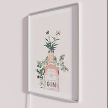 Charger l&#39;image dans la galerie, RGB pink gin bar decor colorful artwork LED neon signage