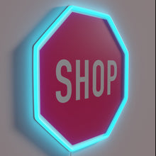 Charger l&#39;image dans la galerie, RGB Pink Neon Shop Sign with Customizable Lettering Available Options